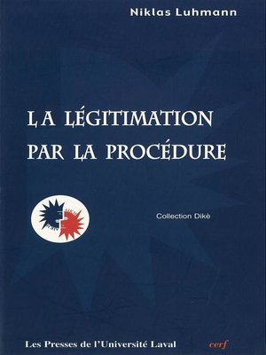 cover image of Légitimation par la procédure